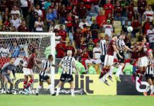 Com as avenidas Maidana,Patrick e Fabio Santos, Atlético perde para o líder Flamengo no Maracanã