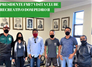 PRESIDENTE FMF7 VISITA CLUBE RECREATIVO DOM PEDRO II