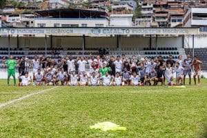 Equipe Sub 20 do Social, após o grande triunfo que levou a semifinal. Foto 'credito" Marco Thulio